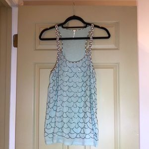 Free People Beaded Tank!